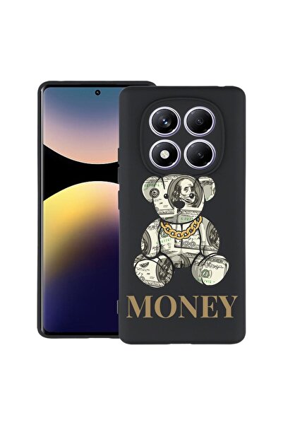 bestcase Калъф за OPPO F29 с дизайн на плюшено мече и пари, TPU матов ултра т...