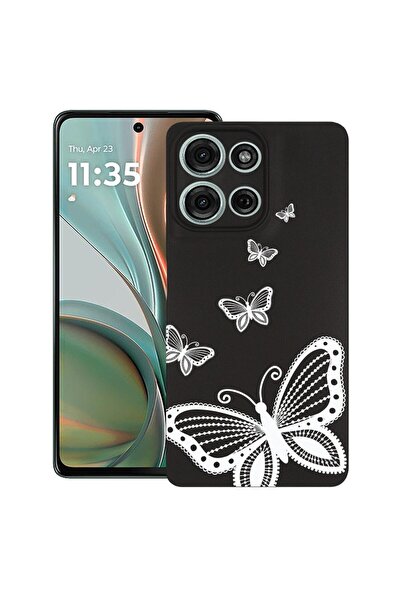 bestcase Θήκη για Motorola Moto G75, Πεταλούδα, Λεπτή σιλικόνη 0.8MM, Αντικρα...