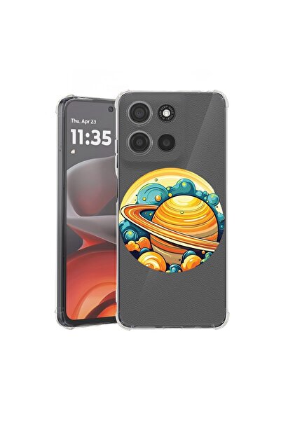 bestcase ¬Æ Husa pentru Motorola Moto G15, Anti Shock 1.5MM, Planet - Saturn,...