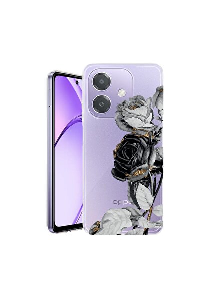bestcase Husa pentru OPPO A40 / A40M, BestCase¬Æ Clear Silicon 2MM, Black Ros...