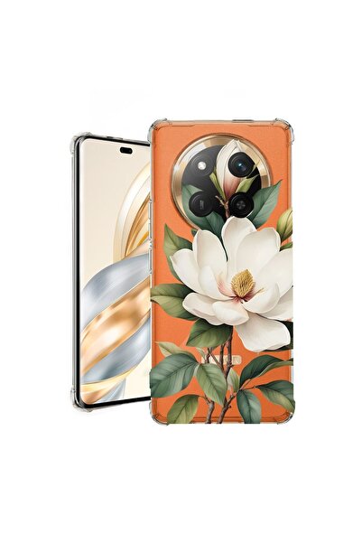 bestcase Husă Antișoc Compatibilă cu Honor Magic7 Lite, Floral - Magnolie Alb...