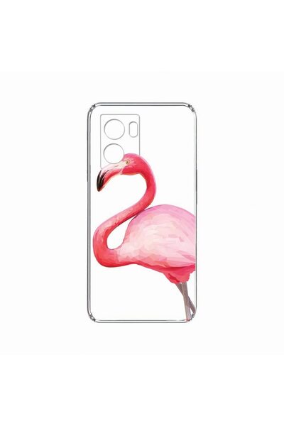 bestcase Λεπτή θήκη σιλικόνης 2 χιλιοστών, Συμβατή με OPPO A77 4G, Φλαμίνγκο,...