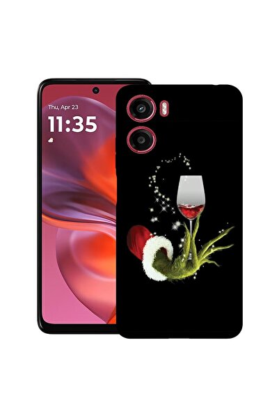 bestcase ¬Æ Husa pentru Motorola Moto G05, Xmas Grinch, Slim Silicon 0.8MM, A...