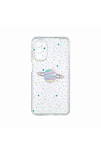 bestcase Силиконов калъф, съвместим с Motorola Moto G82 / Moto G52, Вселена, ...