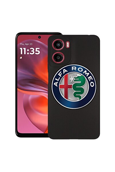 bestcase Θήκη για Motorola Moto G05, Alfa Romeo, Λεπτή σιλικόνη 0.8MM, Αντικρ...