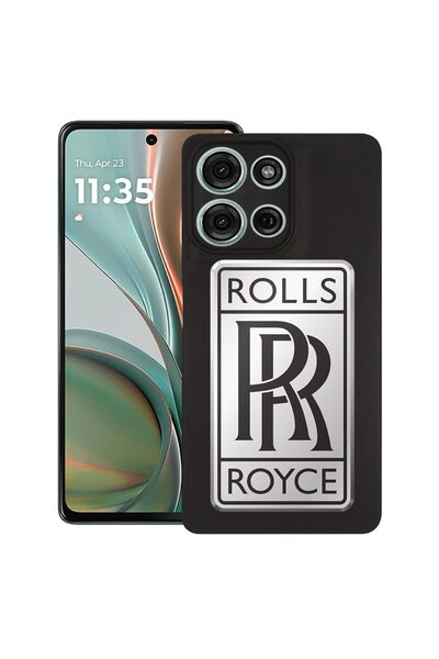 bestcase Калъф за Motorola Moto G15, Rolls Royce, Тънък силиконов 0.8ММ, Удар...