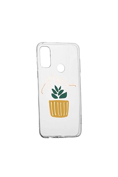 bestcase Husa cu mesaj Grow, pentru Huawei P Smart (2020), rezistenta la uzur...