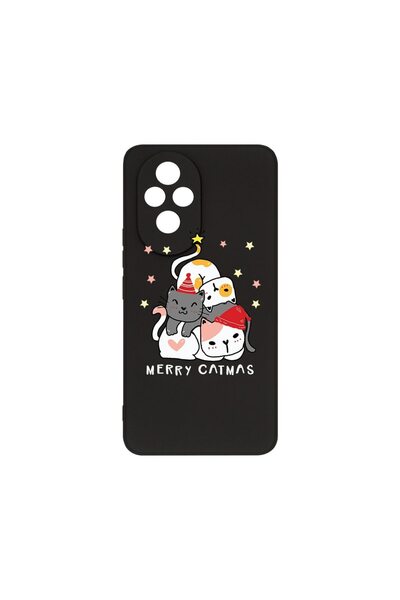 bestcase Θήκη Σιλικόνης Premium, Συμβατή με Honor 200 Pro, Merry Catmas, Λεπτ...