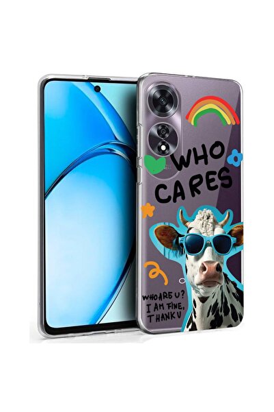 bestcase Husă pentru OPPO A60 4G, Silicon transparent 2MM, Cool Cow - Who Car...