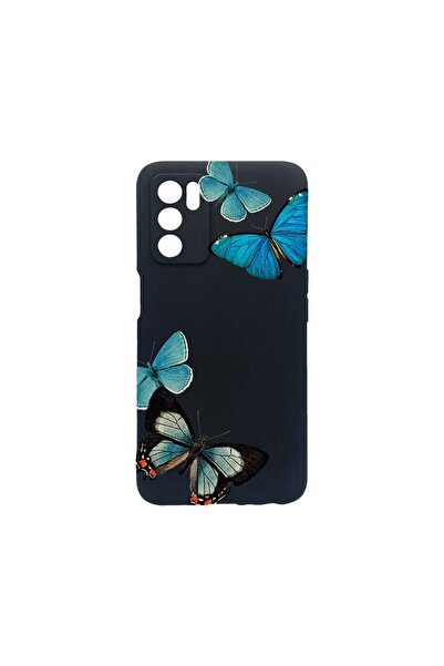 bestcase Λεπτή Θήκη Σιλικόνης 0.8MM, Συμβατή με OPPO A54s, Όμορφες Μπλε Πεταλ...