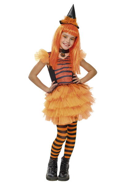 Rubies Carnival costume - Elegant witch (orange)