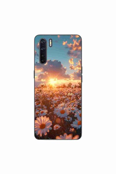 OEM Husa compatibila cu Oppo A91 Silicon Gel Tpu Model Rasarit cu Flori