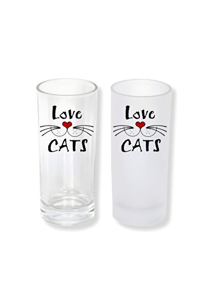 Ghostbastır Raki Glass with Cat Design, with Ice or No Ice Option – 1 Stylish...