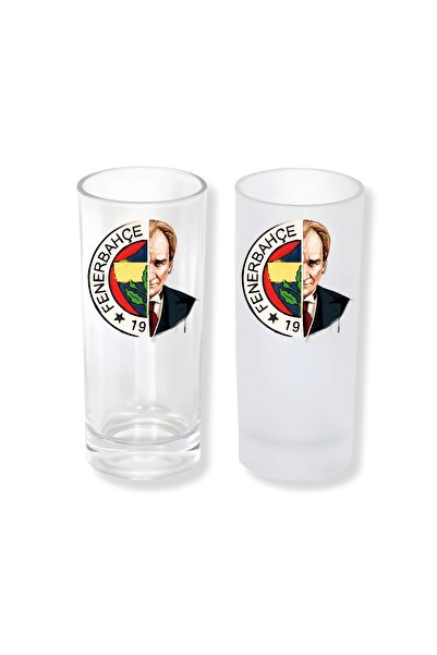 Ghostbastır Sarı Lacivert Atatürk Buzlu / Buzsuz Seçenekli Rakı Bardağı – 1 A...