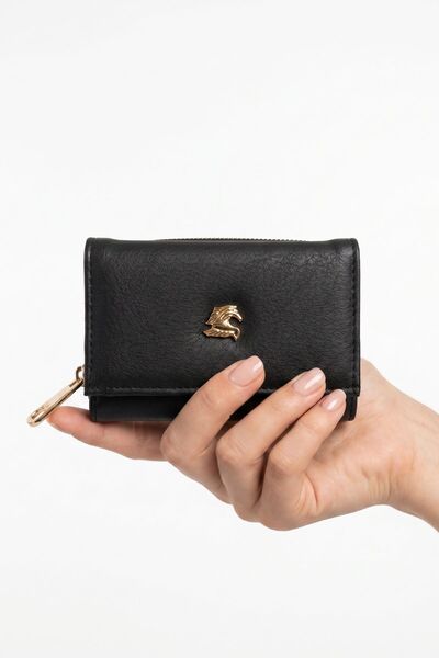 Rays Black Accessory Detail Snap Fastener Wallet 216