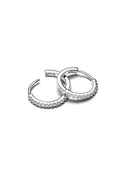 Pandora Işıltılı Mini Halka Küpe