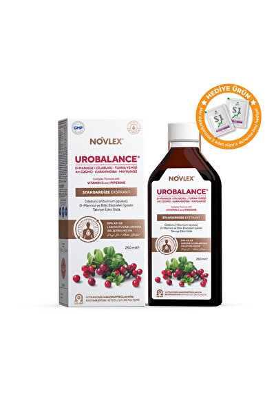 novlex ® Urobalance Gilaburu, D-Mannoz ve Bitki Ekstreleri 250ml