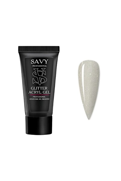 OEM Gel acrilic cu sclipici pentru unghii, 60 ml, SavyProfessional Nr. G138