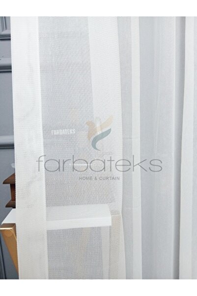 Taç Farbateks Dikim Exculusive Κουρτίνα από τούλι με πιέτες 3 στρώσεων, ανθεκ...