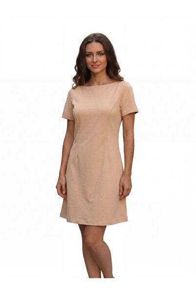 LYVEAN Kayik Yaka 2 Yarn Combed Cotton Dress