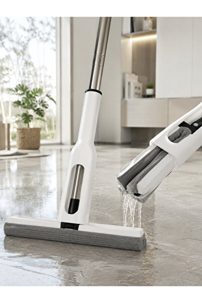 EMATTEIRO Super Absorbent Foldable Sponge Floor Mop, Easy Storage, 126x32 cm,...