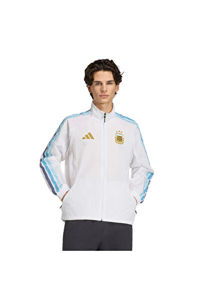 adidas Arjantin Maç Önü Erkek Beyaz Futbol Eşofman Üstü JZ6285