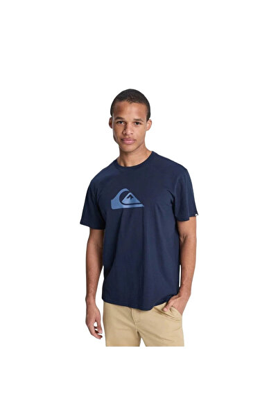 Quiksilver Tricou pentru bărbați Ev Comp Logo, albastru marin, pentru exterio...