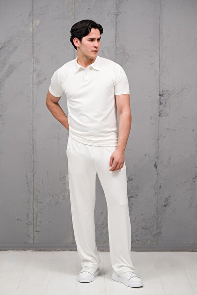 mass plus Regular Fit Lycra Self-Striped Half Baggy Trousers T-Shirt Set