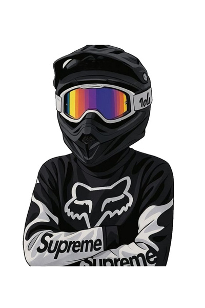MegaSticker Motocross sürücüsü etiket Araba, Motorsiklet, Kask, Laptop, Cam S...