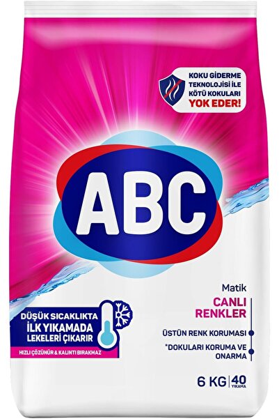 Yıldızan zkra shop ABC DETERJAN Matik Canlı Renkler 6 Kg 1053162