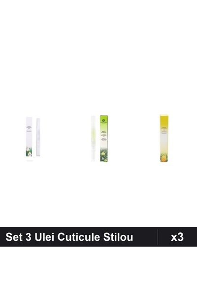 NAİLS Set 3 Ulei Cuticule Tip Stilou - Lily, Mar, Ananas - Global Fashion
