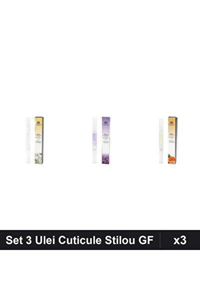 global fashion Set 3 Ulei Cuticule Tip Stilou - Jasmin, Lavanda, Portocala