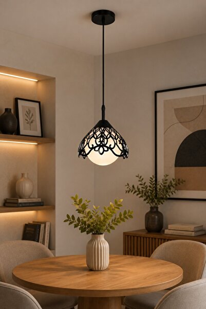 N.zone Modern Luxury Metal Pendant Light 20X20 cm with 180 cm Hanging Length ...
