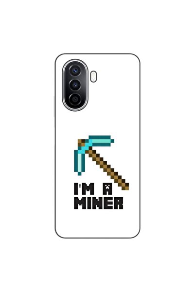 OEM Husa compatibila cu Huawei Nova Y70 Silicon Gel Tpu Model Minecraft Miner