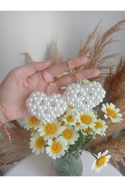 Parrio Hearted Mini Keychain with Pearls (Pack of 10)