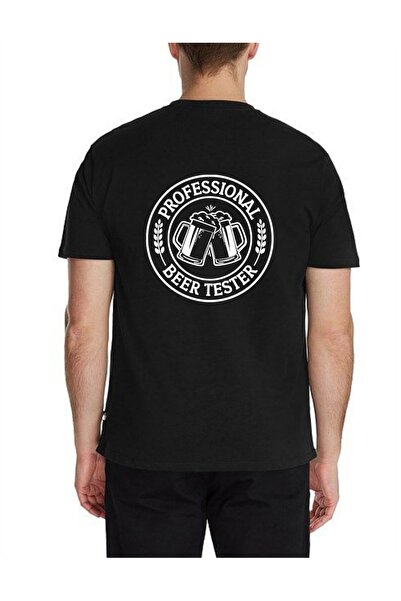 Krays Cold Beer Served Daily Back Printed 100% Cotton Oversize Unisex White T...