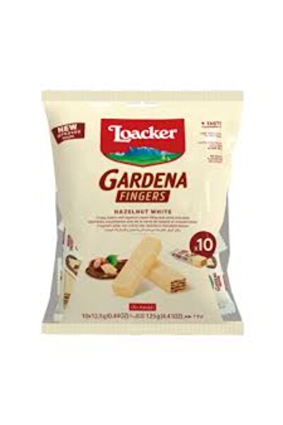 Loacker GRDN FINGER HAZEL WHITE 8X125G
