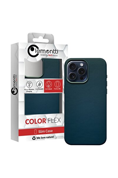 lemontti Husa Piele MagSafe iPhone 15 Pro Max Verde