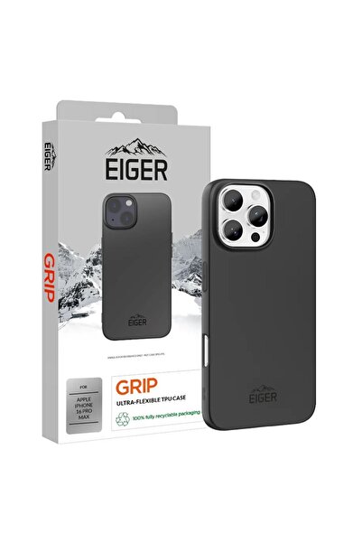 EIGER Husa Grip iPhone 16 Pro Max Negru