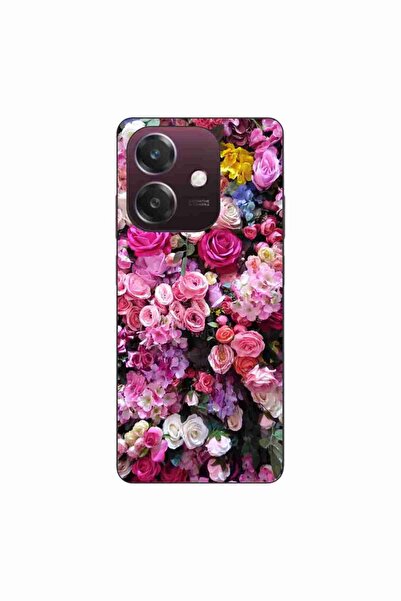 OEM Husa compatibila cu Oppo A60 5G Silicon Gel Tpu Model Trandafiri Roz