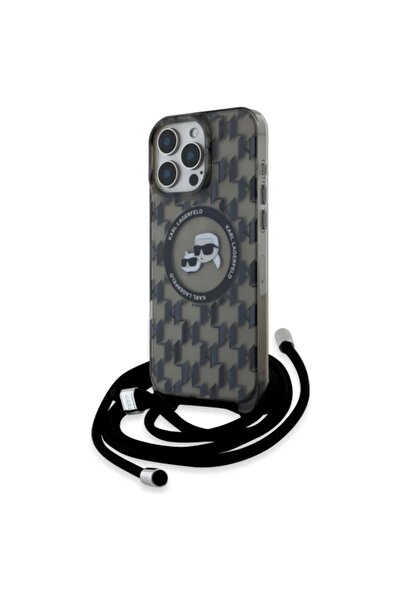 Karl Lagerfeld IML Crossbody Monogram Karl & Choupette Head MagSafe - Husă iP...