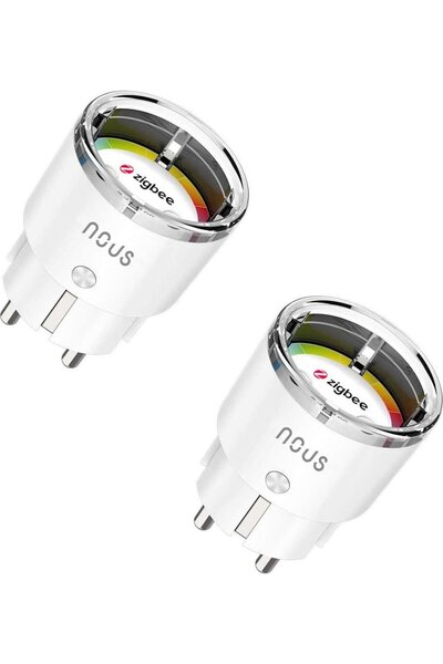 Nous Vieda ZigBee ligzda A1Z (2gab) 15A contor de energie inteligent TUYA / S...