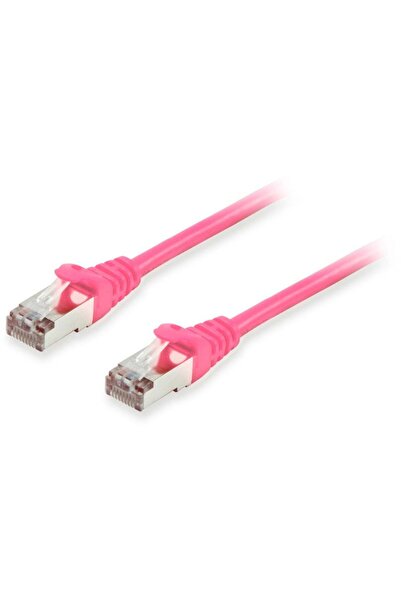 EQUIP Cablu patch Cat6A S/FTP 2xRJ45 0.25m roz LSZH pungă de plastic