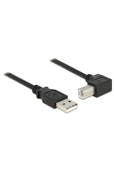 DELOCK USB Kabel A -> B 90¬∞ St/St 2.00m schwarz
