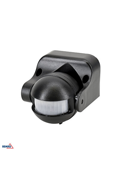 Bemko Senzor de mișcare PIR 1200W 180° negru