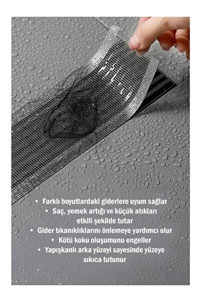 COZY SENSE Banyo Duş Gider Süzgeci Saç Kıl Tutucu Kesilebilir Elek Mutfak Lavabo Küvet Filtresi Sineklik Tamir