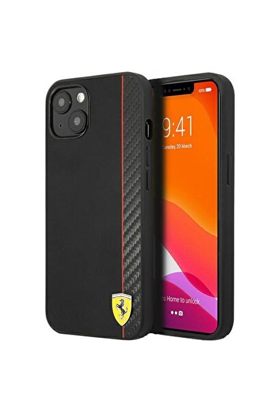 Ferrari FESAXHCP13SBK iPhone 13 mini 5,4" czarny/black hardcase On Track Carb...