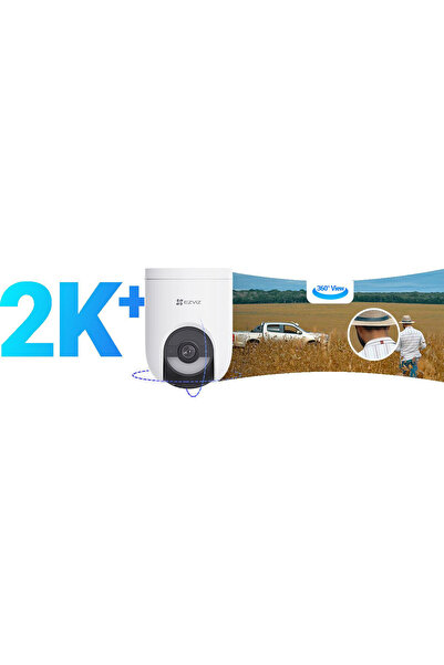 EZVIZ Battery-Powered PT Camera Kit with Solar Panel | CS-HB8c | Dome | 4 MP ...