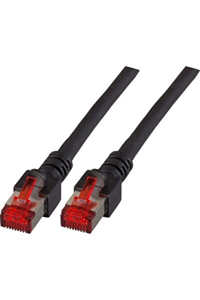 EFB Cablu patch RJ45 S/FTP Cat.6A LSZH 0.15m negru