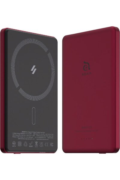 Adam Elements Powerbank Gravity C5 - powerbank magnetic wireless 5000 mAh roșu